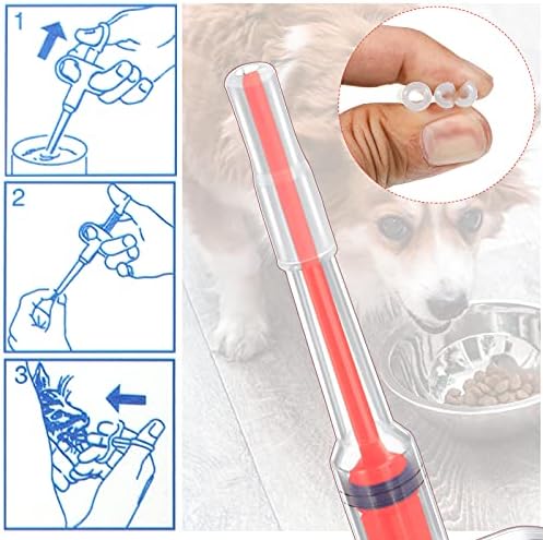 3 Pcs Pet Pill Plunger Popper for Small Cats Dogs