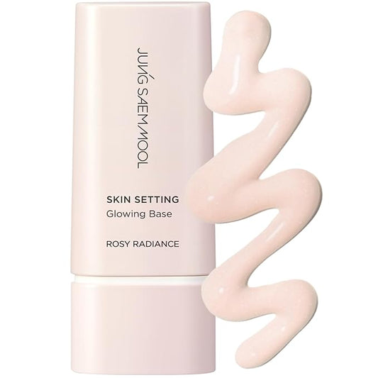JUNG SAEM MOOL Skin Setting Glowing Base 1.35 Fl Oz, Hydrating Primer with Fine Pearls for Radiant Glow, Pore-Smoothing Pink Flower Complex, Makeup Base for Dry and Combination Skin, Korean Makeup