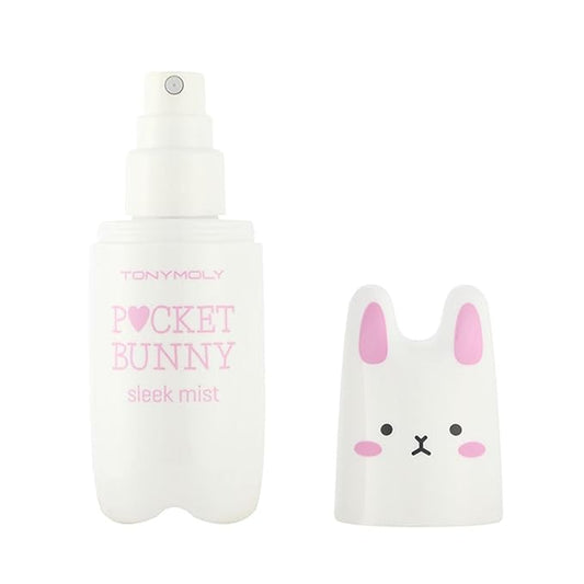 TONYMOLY Pocket Bunny Facial Mist - Hydrating & Refreshing Face Spray with Aloe & Berry Extracts - Moisturizing Korean Facial Mist, Cute Travel Size, K-Beauty Gift, Easter Basket Stuffer