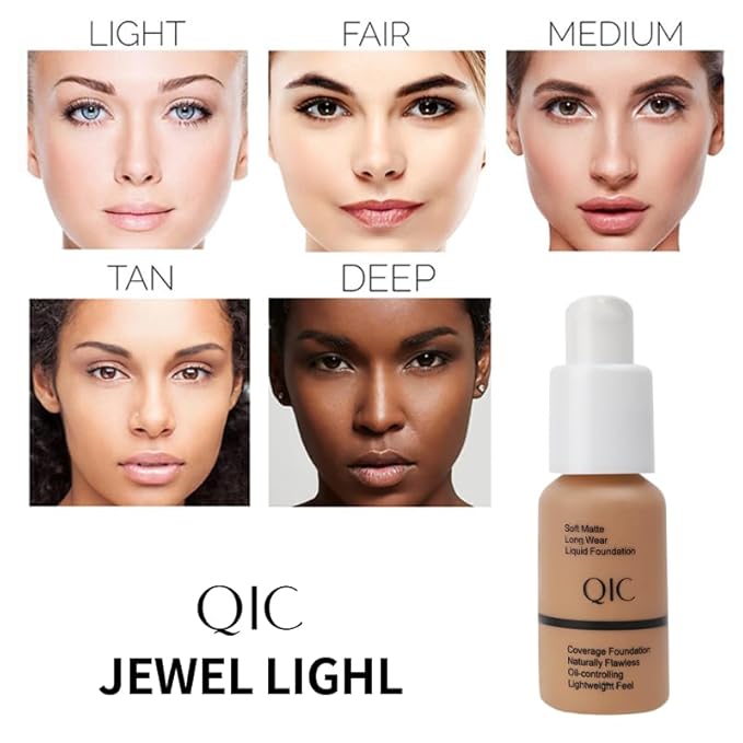 24HR Flawless Liquid Foundation Makeup - Soft Beige | Full Coverage, Weightless Matte Finish, Hydrating & Long Lasting Foundation, Transfer-Resistant, For All-Day Wear (01)