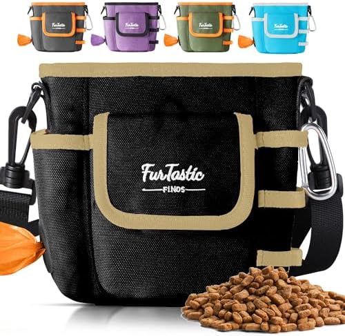 Dog Treat Pouch with Magnetic Closure for Pet Training