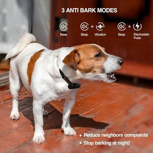2024 Smart Automatic Bark Stopper, 600M Remote Control Dog Trainer Pet Supplies, USB Charging with LCD Display with 3 Modes for All Dogs