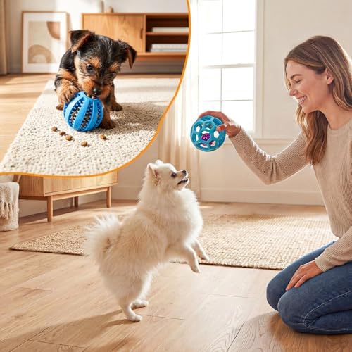 Puppy Play Gym with 15 Toys, Puppy Toys to Keep Them Busy Indoor Play Gym for Mental Stimulation, 23.2" Small Dog Play PVC Frame with Straps