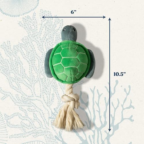 Premium Plush Dog Toy - Turtle Plush Dog Toy, Medium Eco Friendly