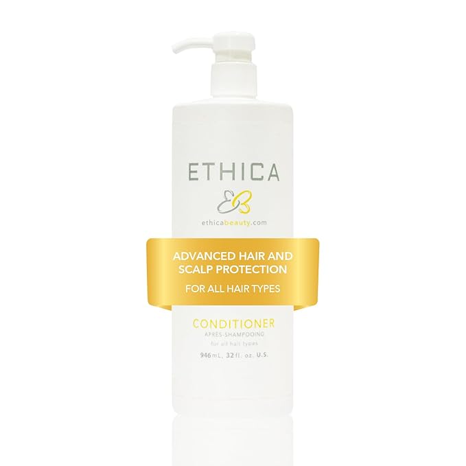 Ethica Beauty Professional Conditioner. Deep Conditioning, Volumizing, & Hydrating. Promotes Strong Healthy Hair, Scalp Health, and Hair Growth, 32 oz