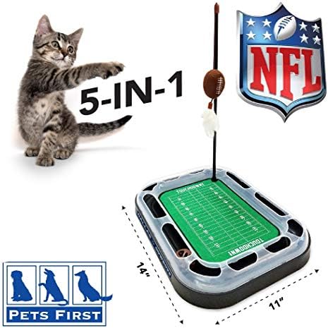 Pets First Dallas Cowboys Football Field Cat Scratcher Toy (Pack of 2)