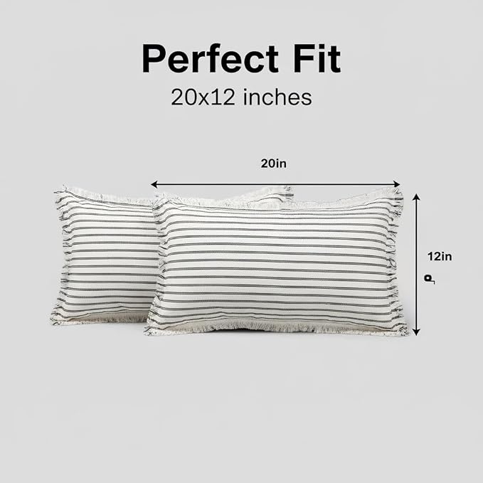 JMGBird Rectangle Throw Pillows for Couch Pillows with Inserts Included | 12x20 Decorative Pillows Throw pillow inserts Lumbar Pillows for Indoor Home Fall Decor