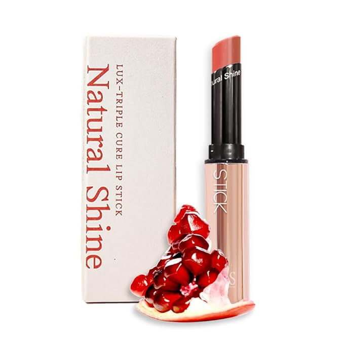 Orange Coral Lipstick For Women Exfoliation hydration NS BEAUTY Lux Triple Cure Lipstick Muse (0.12oz)
