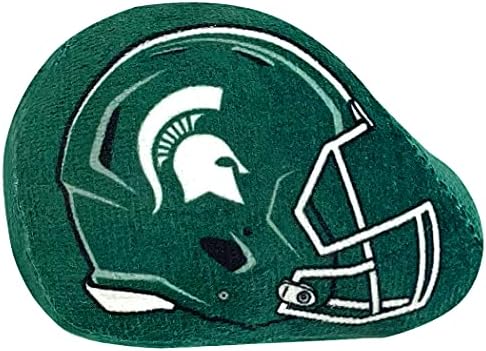 BEST PLUSH CAT TOY: NCAA MICHIGAN STATE SPARTANS Complete Set of 3 piece Cat Toys filled with Fresh Catnip. Includes: 1 Helmet Cat Toy, 1 Football Cat Toy with Feathers & 1 Beer Bottle. With Team LOGO