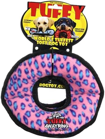 TUFFY® 2 Pack Ultimate 4Way Ring Ultra Durable Plush Dog Toys