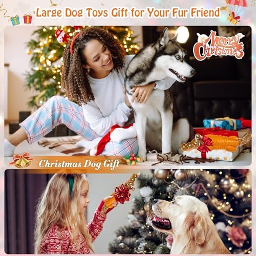 Jeefome Crocodile Dog Chew Toy for Small & Medium & Large Dogs