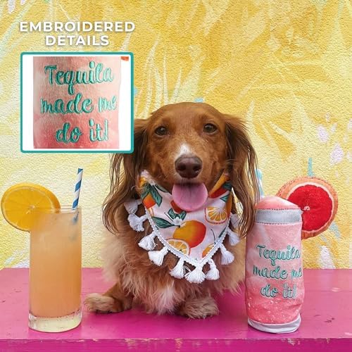 Haute Diggity Dog Pawloma Plush Dog Toy, Cocktail Parody Stuffed Chew Toys