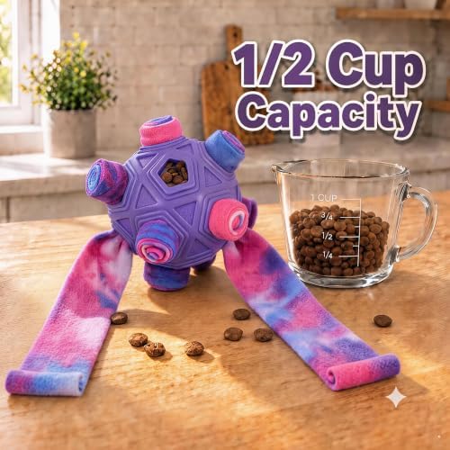 Dog Snuffle Ball, Upgraded Interactive Enrichment Slow Feeder Puzzle Toy