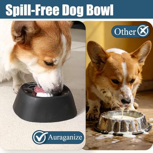 Slow Feeder Dog Lick Bowl with Rolling Ball, Dog Enrichment Toy