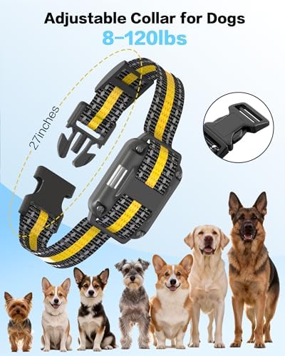 Dog Shock Collar 2 Pack, Rechargeable Dog Training Collar with Remote for Large Medium Small Dogs, 3300FT Waterproof Shock Collar with Beep Vibration and Shock Modes