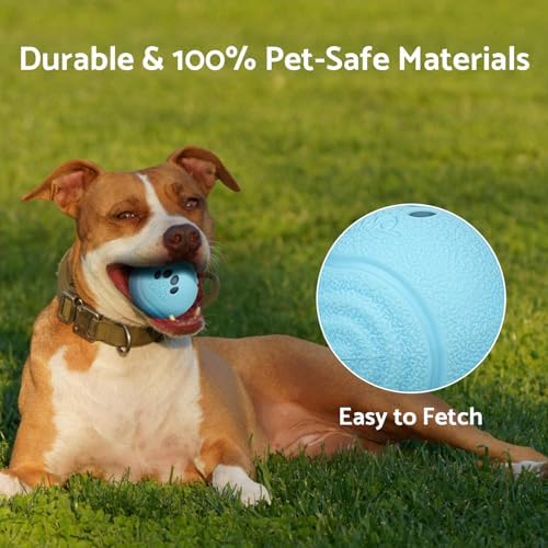 Interactive Dog Toys, [2026 Latest] Smart Dog Balls, 4 Movement Modes, Durable TPU Material, Motion Activated Automatic Moving Rolling Ball for Small/Medium/Large Dogs