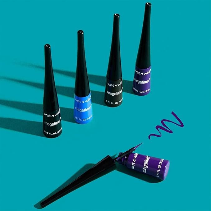 wet n wild MegaLiner Liquid Eyeliner - Dark Brown (Pack of 2)