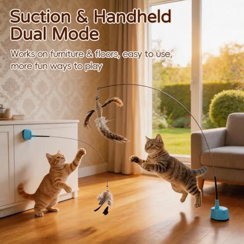 Interactive Cat Toys for Indoor Cats, Auto Cat Toy