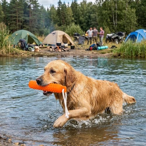 Dog Water Toys, 2 Pack Floating Bumper Fetch Toy Dummy