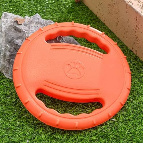 Dog Soft Flying Discs Interactive Training Toy (Orange)