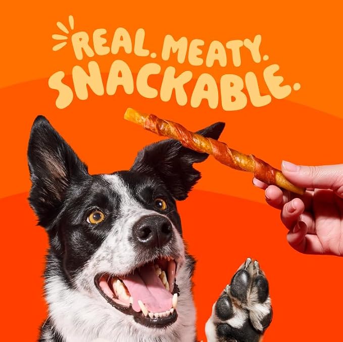 Oinkies Tender Twists Rawhide‑Free Dog Chews, 36 Count