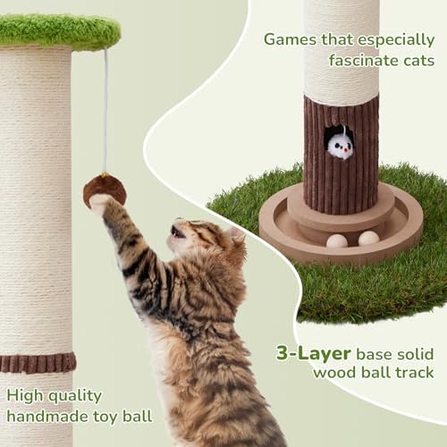 Woochpet 34" Tall Cat Scratching Posts,Heavy Duty and Thicker Cat Scratcher