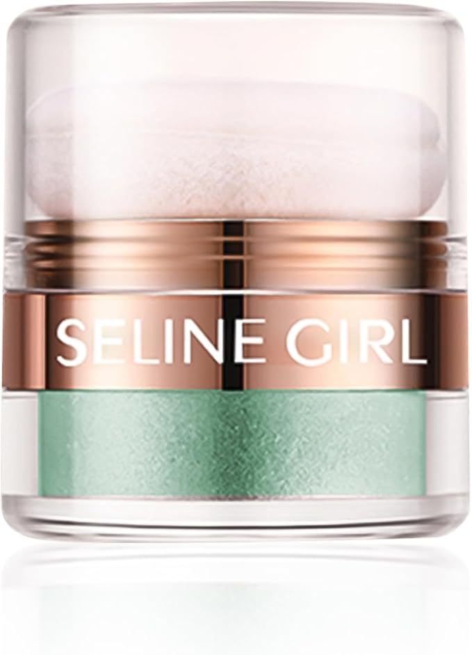 Body Glitter Powder, Face Shimmer Sparkle, Highlight Powder, Multi-Use Body Glitter for Women, Magic Glow Shimmer for Body Face Eyes Makeup #green