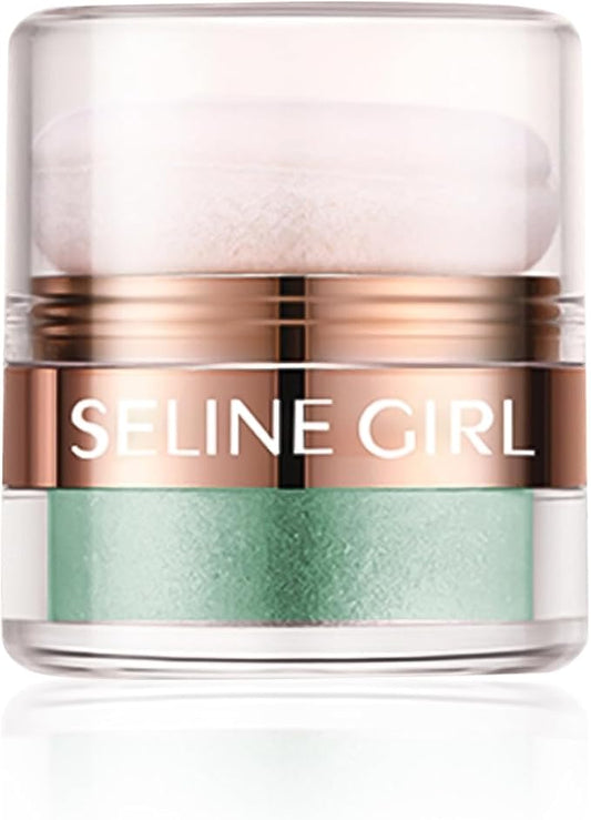 Body Glitter Powder, Face Shimmer Sparkle, Highlight Powder, Multi-Use Body Glitter for Women, Magic Glow Shimmer for Body Face Eyes Makeup #green