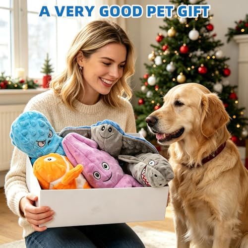 Wortade 5-Pack Dog Squeaky Toys,Dog Puppy Chew Toy