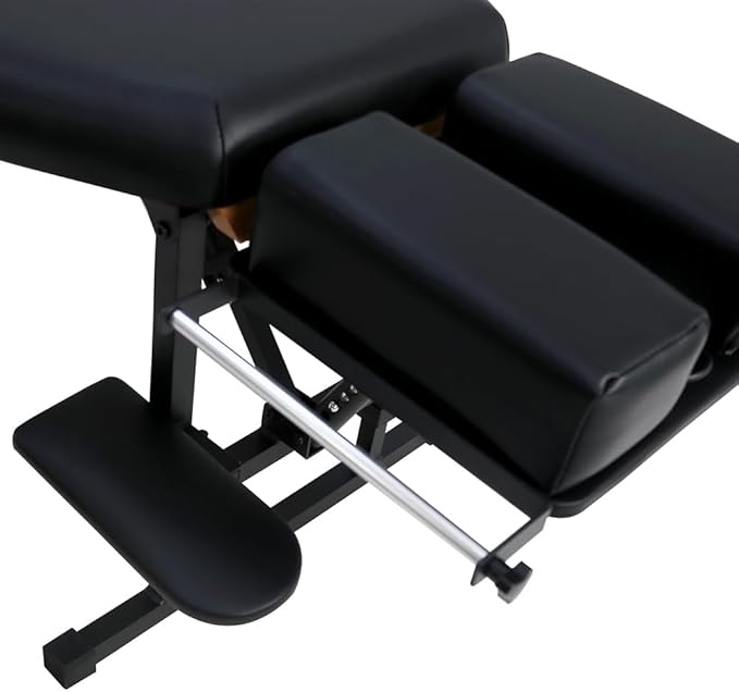 Royal Massage Sheffield 160 Elite Professional Portable Chiropractic Table - Lightweight Adjustable Folding Design (Charcoal)