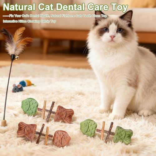 Sterling Whiskers Cat Chew Catnip and Silvervine Cleaning Stick 3PCS