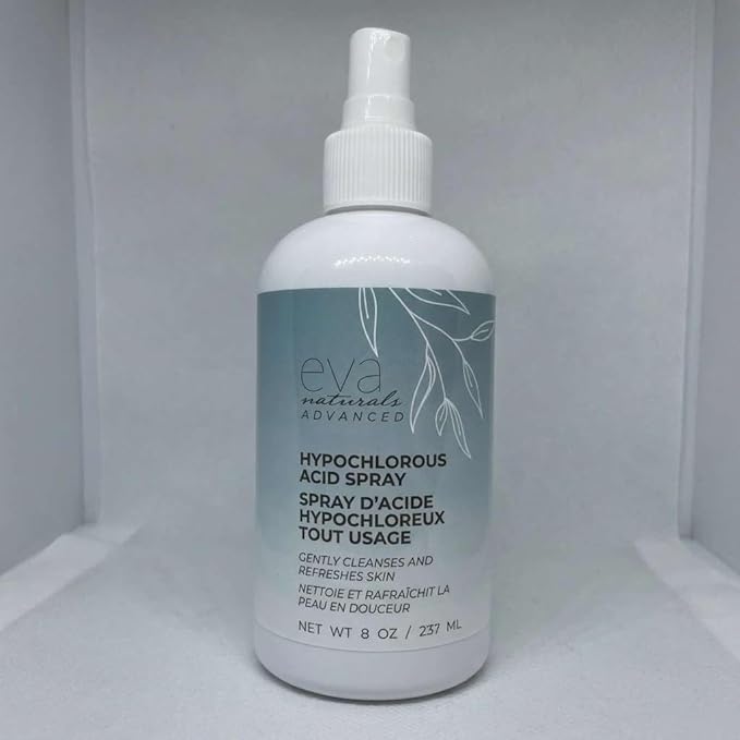 Hypochlorous Acid Spray for Face & Body, HOCl Facial Cleanser Mist with Electrolyzed Water, Daily Toner Formula for Sensitive & All Skin Types, Helps Reduce Redness, Irritation, Breakouts
