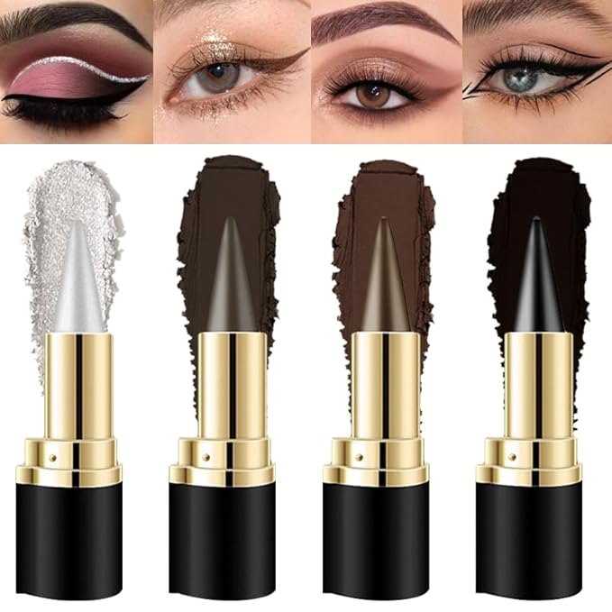 2Pcs Ultra-Pigmented Black&Brown Eyeliner – delineador de ojos for Bold, Goth-Inspired Looks, Waterproof & Smudge-Proof Formula, Long-Lasting & Intense Color for Dramatic and Smoky Eyes Makeup