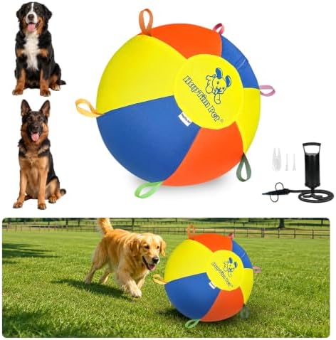 Hap Tim Upgraded Heavy Duty 25" Herding Ball for Dogs Thickened Bladder