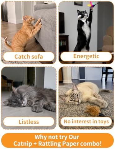 PET SHOW 4 Pack Halloween Cat Kicker Toys with Catnip Crinkle Sound Toys for Cats Random Assorsted Ghost Pumpkin Plush Kittens Shaped Natural Interactive Toys Indoor Pet Cats Chew Stick