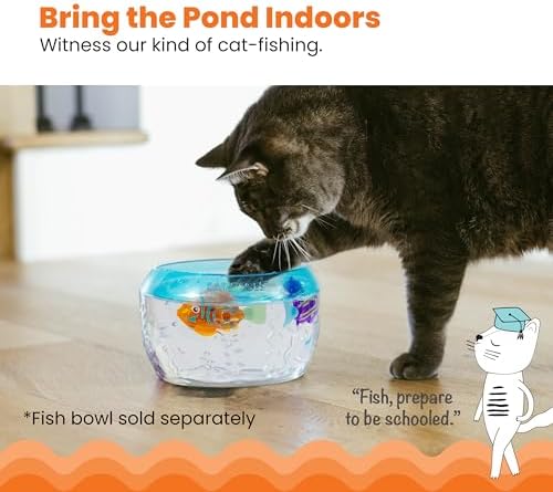 Catstages Meow-Smerizing Fun Fish Interactive Cat Toy, 3.9", 2-Pack