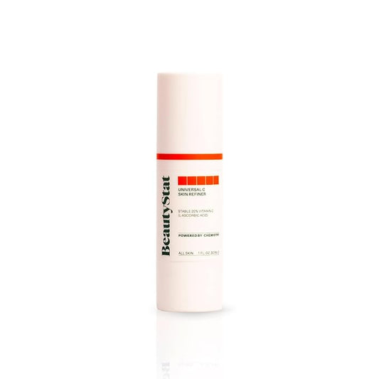 BeautyStat Universal C Refiner - Made in the USA - 20% Pure Vitamin C Serum For Face - Clinically Tested to Decrease the Look of Fine Lines and Wrinkles and Improve Firm Skin Tones - 1oz, 30ml