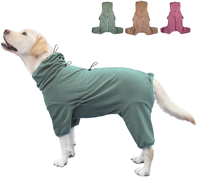 Dog Pajamas for Large Dogs,Extra Large Stretch, Suitable for Adult, Medium-Sized Dogs, Large Pet Jumpsuit Four-Legged Dog Clothes, Pet Clothing. (Green Color, 6XL)