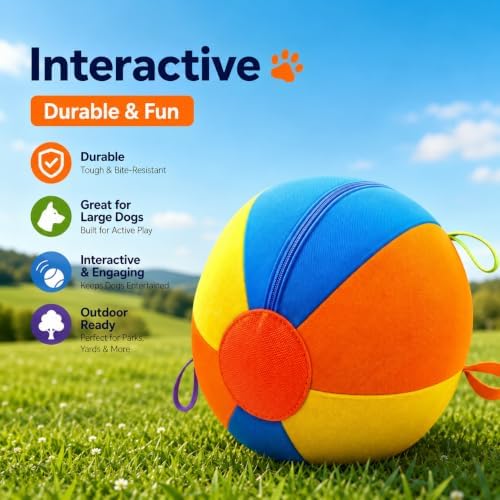 Herding Ball for Dogs, 21.6" XL Outdoor Exercise Toy for Medium Large Dogs