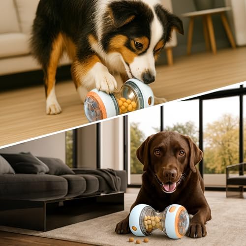 Kalimdor Interactive Dog Puzzle Toys for Boredom, Treat Dispensing Dog Toys, Dogs Enrichment Toy to Keep Them Busy, Treat Dispensing Slow Feeder,Mental Stimulation and Training (Orange)