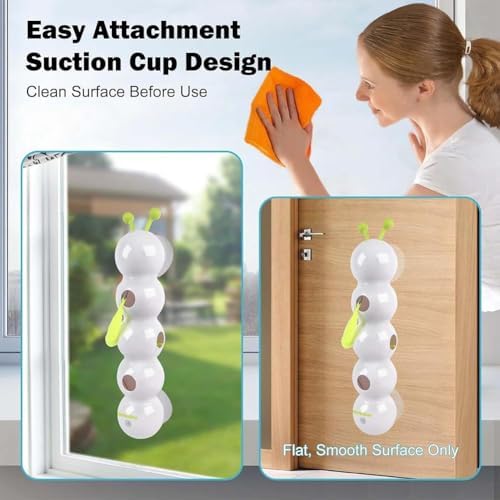 Caterpillar Cat Toy,Interactive Smart Cat Toy, Rechargeable Motion Activated Cats Toys, Bite Resistant, Automatic Kitten Toys for Bored Cats for All Ages Indoor Cat (with 4 Blue Tails)