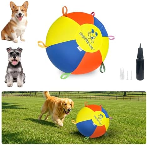 Hap Tim Upgraded Heavy Duty 18" Herding Ball for Dogs Thickened Bladder
