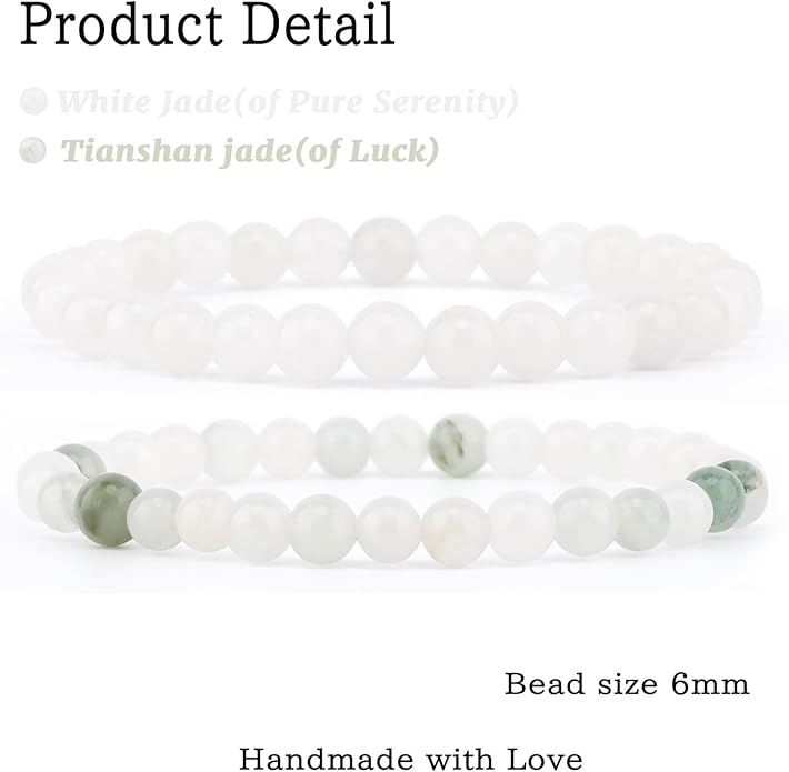 NCB 2.3-Piece 4mm Natural Crystal Gemstone Stretch Bracelets – Handmade Reiki Energy Healing Jewelry for Meditation,Yoga, Unisex