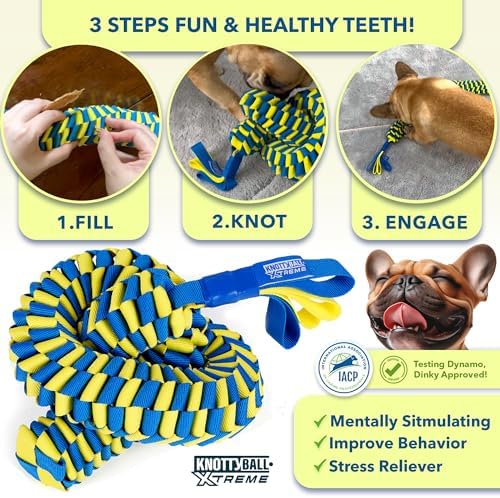 Race&Herd KnottyBall Xtreme Snuffle Ball for Dogs — 500 Pocket Puzzle