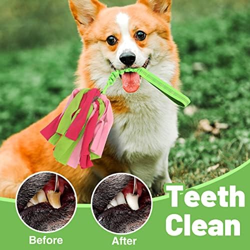 wodoca Interactive Dog Toys, Dog Rope Toys for Aggressive Chewers -Tough Rope Tug of War Dog Toys, Dog Tug Toy for Boredom for Small Medium Puppy Interacting Games (Green)
