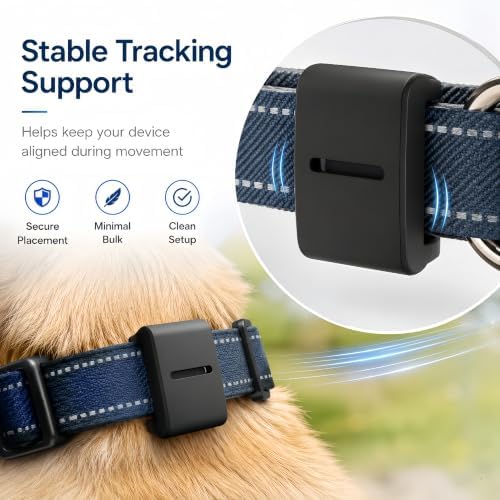 Adapter Compatible with fi Series 3/3+ Dog Collar, Smart Tracker Collar Holder with Secure Fit, Low Profile GPS Tracker Attachment for Everyday Walking Hiking Training