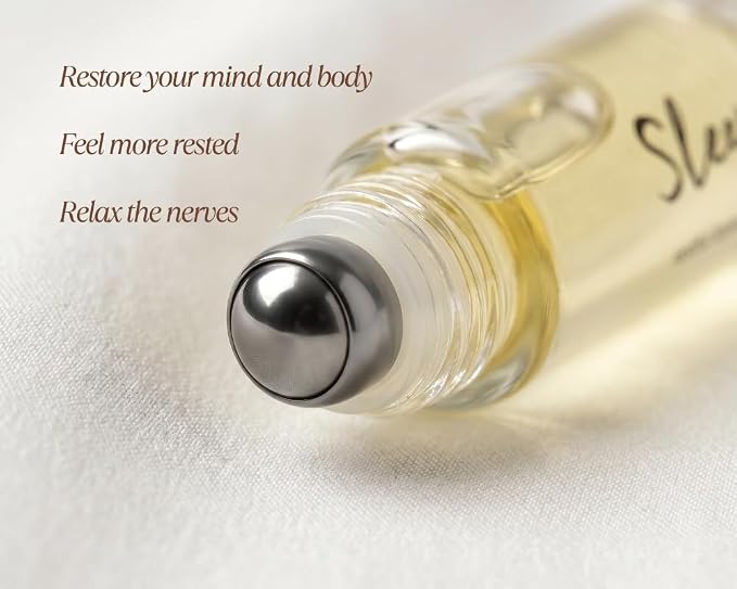 PRIVAI Lavender Essential Oil Roll-On Mini- Sleep, 10 ML, Aromatherapy for Mind and Body with Jojoba Oil – Comforting Wellness Blend for Relaxation
