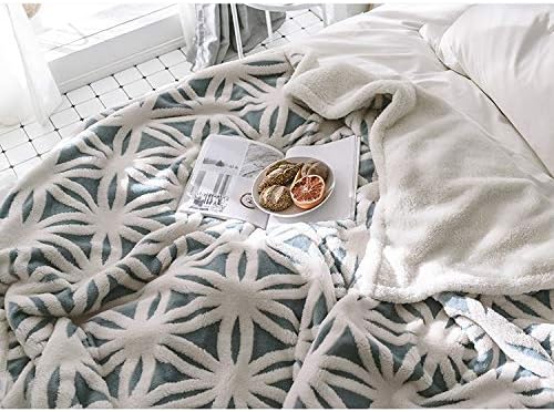 LOMAO Sherpa Fleece Blanket Gifts for Mom Dad Cozy Soft Throw Blanket for Women Men Birthday Gifts Dual Sided Couch Sofa Bed Blanket (Light Blue, 90''x110'')