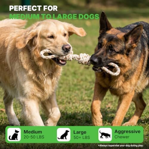 Tug of War Dog Toy, Dog Toys for Aggressive Chewers, Tough Dog Toys