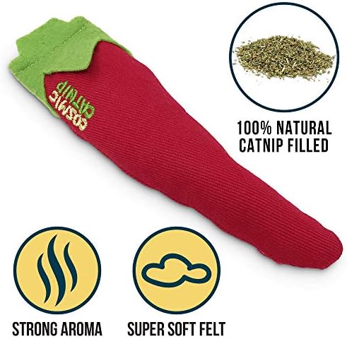Cosmic OurPets Hot Stuff Interactive Catnip Toy, Chili
